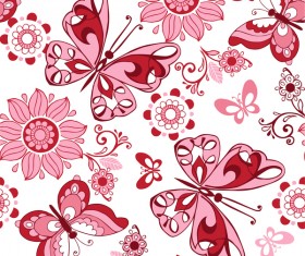 Sketch flowers art pattern seamless vector 04 free download