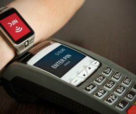 Smartphone NFC technology shopping Stock Photo 07