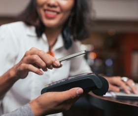 Smartphone NFC technology shopping Stock Photo 08