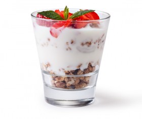 Stock Photo Yogurt with muesli and berries 05
