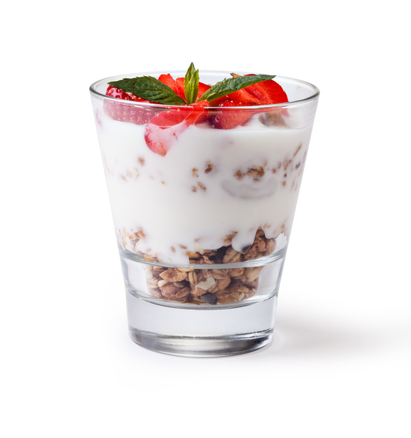 Stock Photo Yogurt with muesli and berries 05
