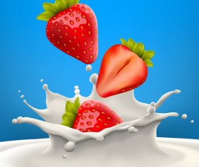 Strawberry High quality vector realistic illustration