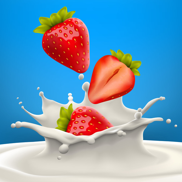 Strawberry High quality vector realistic illustration