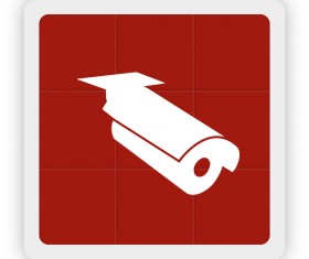 Surveillance icon vector