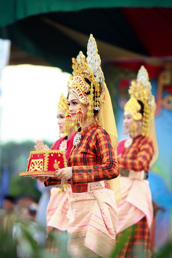 Thai national costumes Stock Photo
