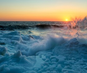 The cold Arctic Ocean Stock Photo 03