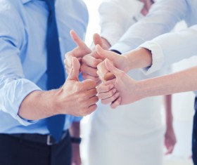 Thumbs up businessman Stock Photo 01