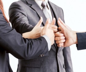 Thumbs up businessman Stock Photo 03