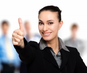 Thumbs up businessman Stock Photo 06