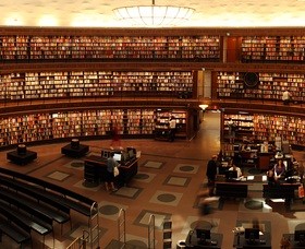 University of the library Stock Photo