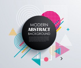 Vector modern abstract background material 02