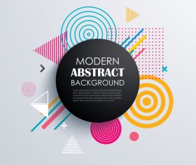 Vector modern abstract background material 03