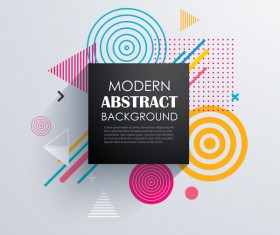 Vector modern abstract background material 04
