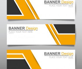 Vector set of modern banners template design 06