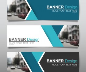 Vector set of modern banners template design 07