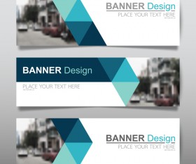 Vector set of modern banners template design 09