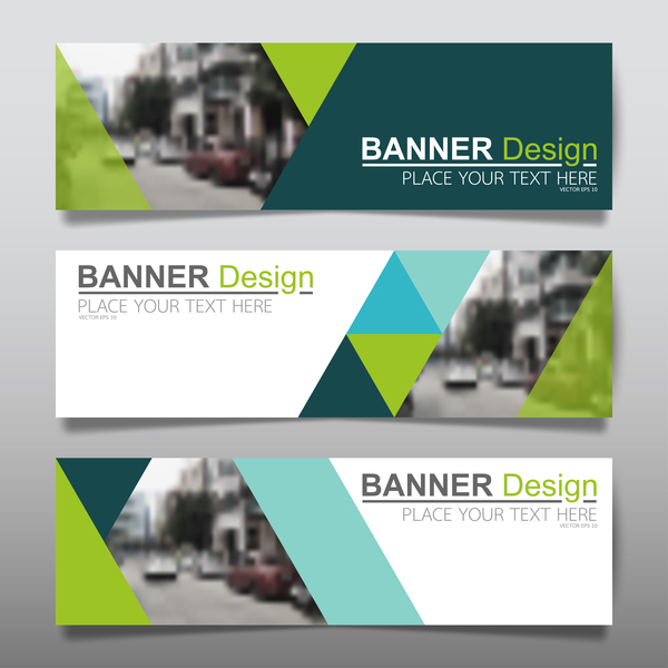 Vector set of modern banners template design 10