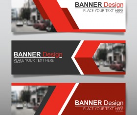 Vector set of modern banners template design 12