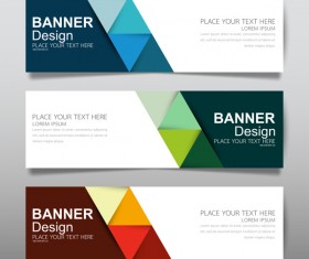 Vector set of modern banners template design 17