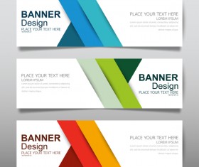 Vector set of modern banners template design 18