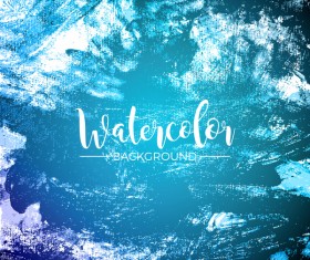 Watecolor textured background vector 01