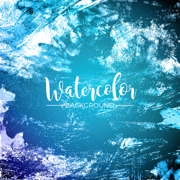 Watecolor textured background vector 01