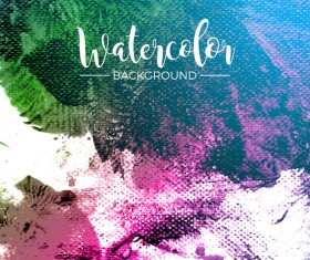 Watecolor textured background vector 03