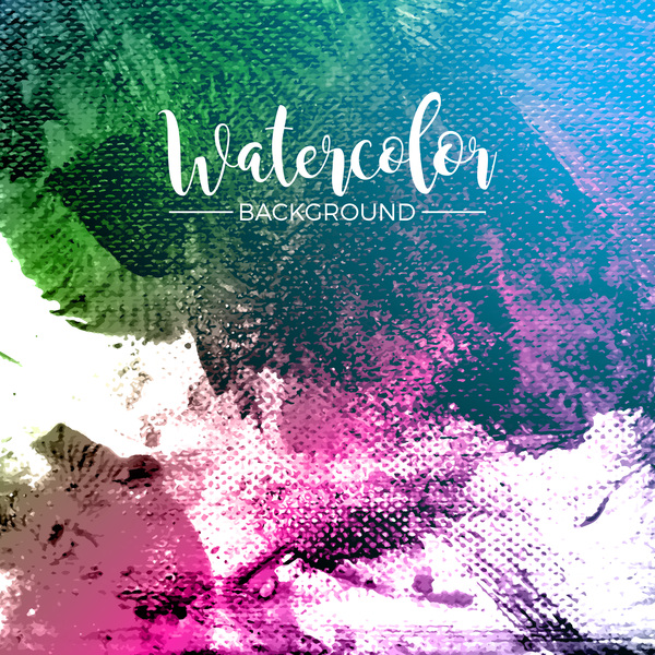 Watecolor textured background vector 03
