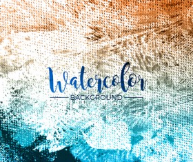 Watecolor textured background vector 06