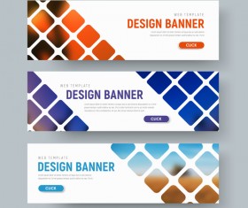 Web banners shapes vector material 02