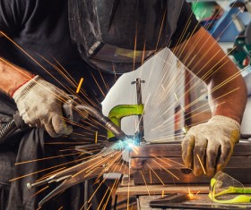 Welding professional worker Stock Photo 10