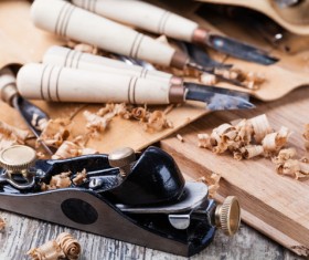 Woodworking engraving tool Stock Photo 04