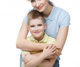 Young beautiful mother with children Stock Photo 01