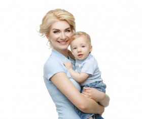 Young beautiful mother with children Stock Photo 07