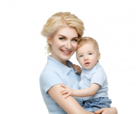 Young beautiful mother with children Stock Photo 09