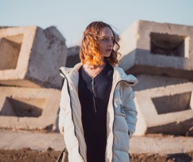 Young blonde girl Stock Photo