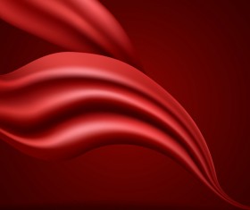 cloth flow with red dark background vector