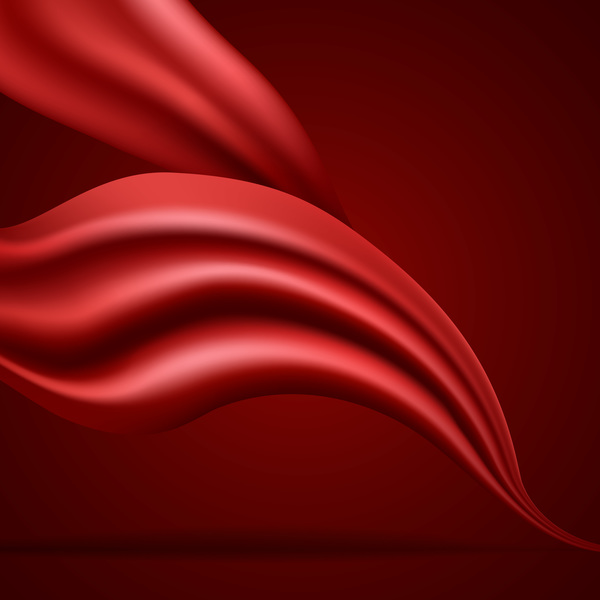 cloth flow with red dark background vector