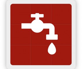 conserve water icon vector