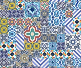 decor pattern design vector set 03