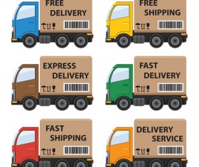 delivery car vector material 01