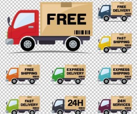 delivery car vector material 02