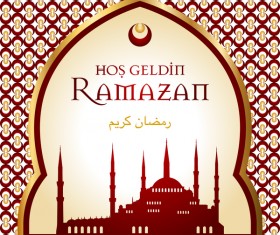 ethnic styles ramazan background vector