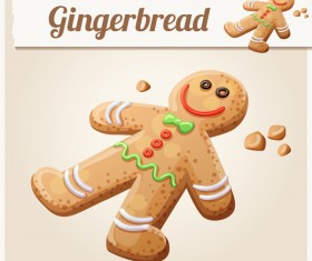gingerbread cookies vector