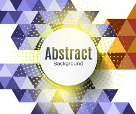 halftone triangle modern vector background 02