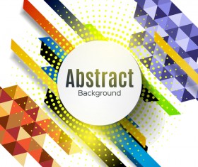 halftone triangle modern vector background 03