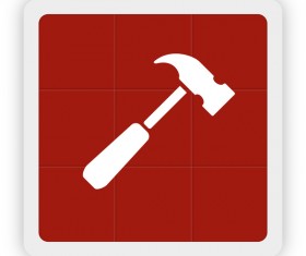 hammer icon vector
