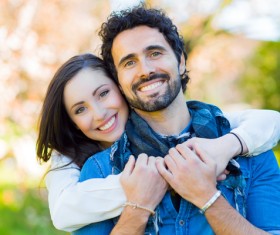 happy blessed romantic couple Stock Photo 08