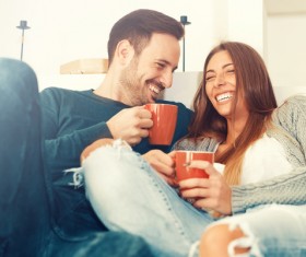 happy blessed romantic couple Stock Photo 09