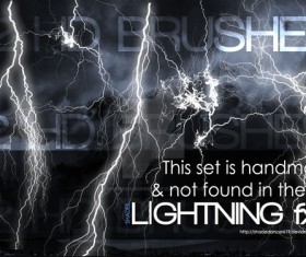 high Lightning Photoshop Brushes